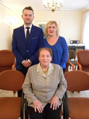 Danuta Szewc z córka Haliną i wnukiem Tomaszem 